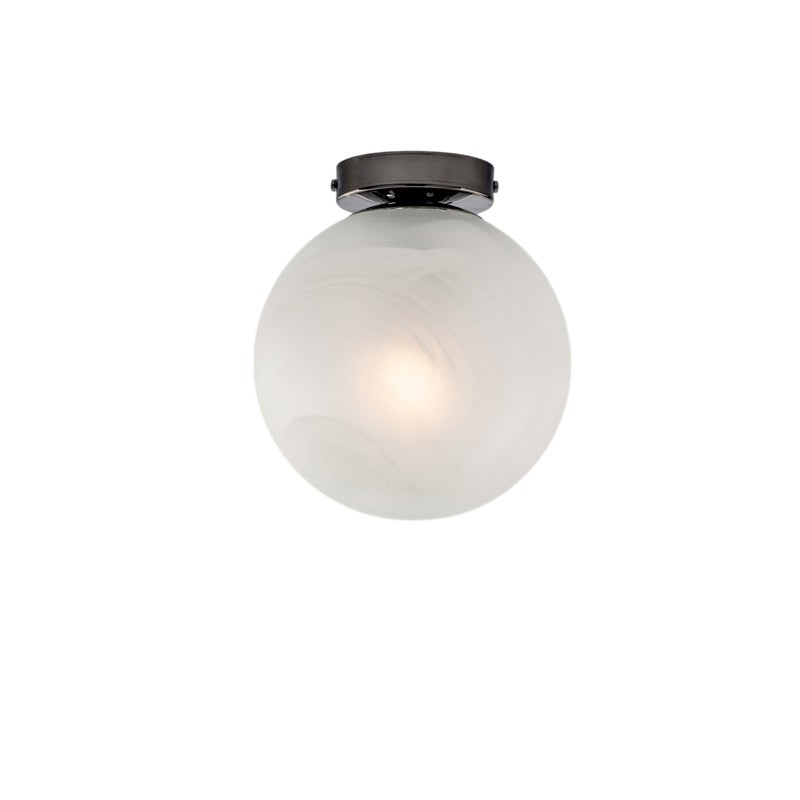 Lampa sufitowa Olaf z brązowanego żelaza 1 światło z kulą dm.20 H.23 Ø20 BL294-PL1-NR