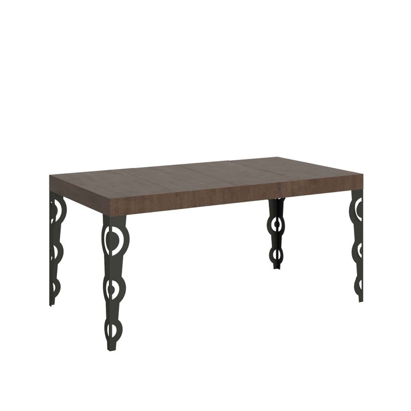 Stół rozkładany 90X120/224 cm Karamay Premium Walnut Anthracite rama