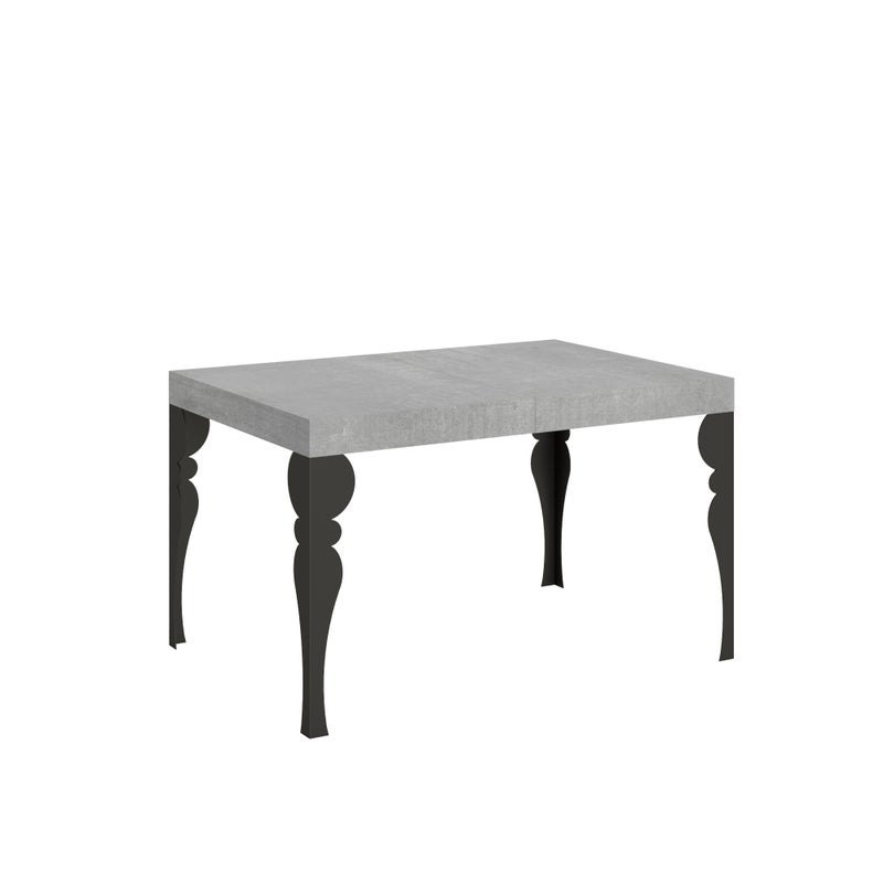Stół rozkładany Paxon 140/400x90 cm nogi betonowe antracytowe