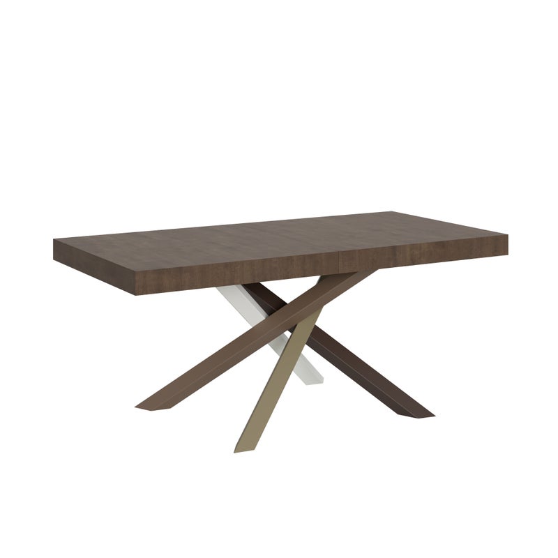 Stół rozkładany 200/460x90 cm Volantis orzech nogi wielokolorowe 4/C