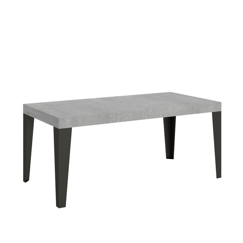 Stół rozkładany 200/460x90 cm Nogi z betonu płomienistego w kolorze antracytowym