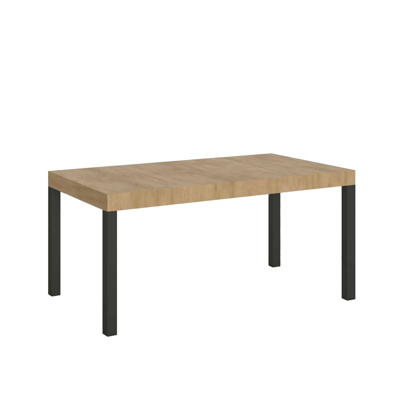 Stół rozkładany 140/400x90 cm Everyday Premium dąb naturalny z nogami w kolorze antracytowym