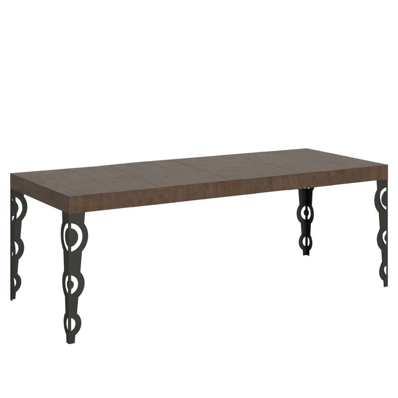 Stół rozkładany Karamay Premium 180/440x90 cm nogi orzech antracyt