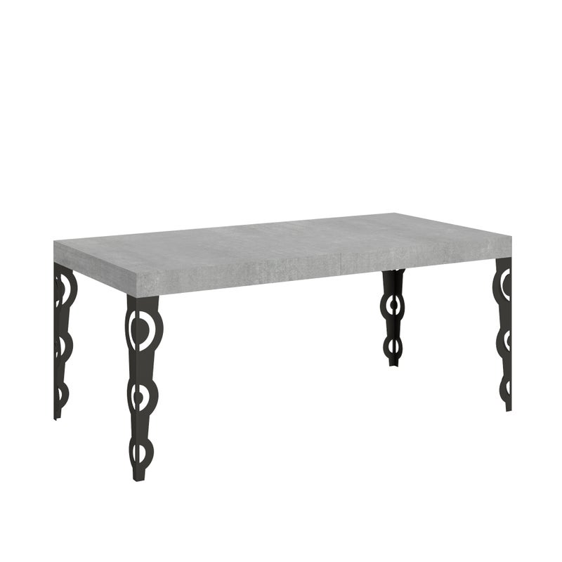 Stół rozkładany Karamay 200/304x90 cm nogi betonowe antracytowe