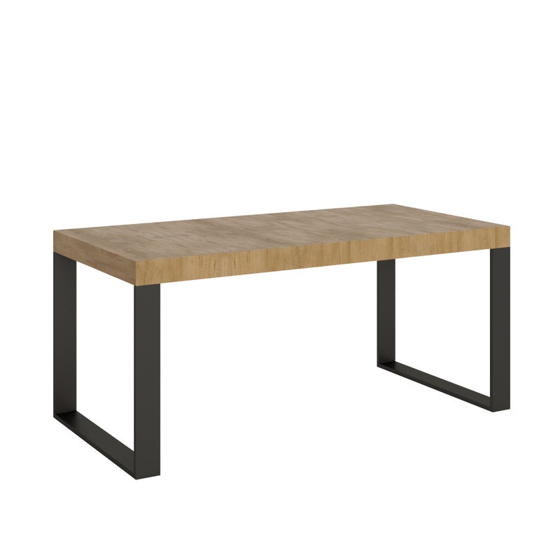 Stół rozkładany 200/460x90 cm Tecno dąb naturalny z nogami antracytowymi
