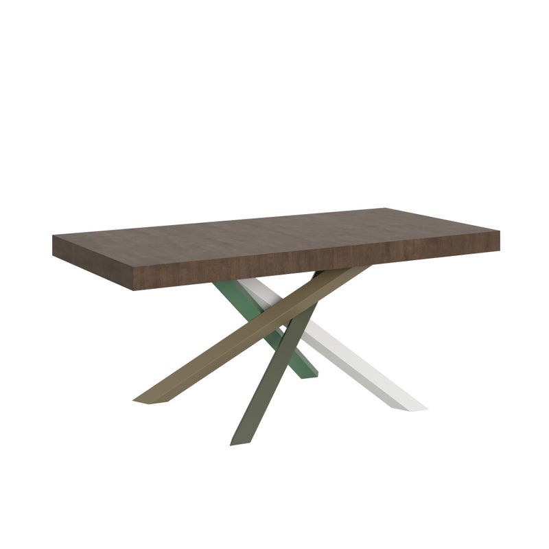 Stół rozkładany 200/304x90 cm Volantis orzech nogi wielokolorowe 4/A