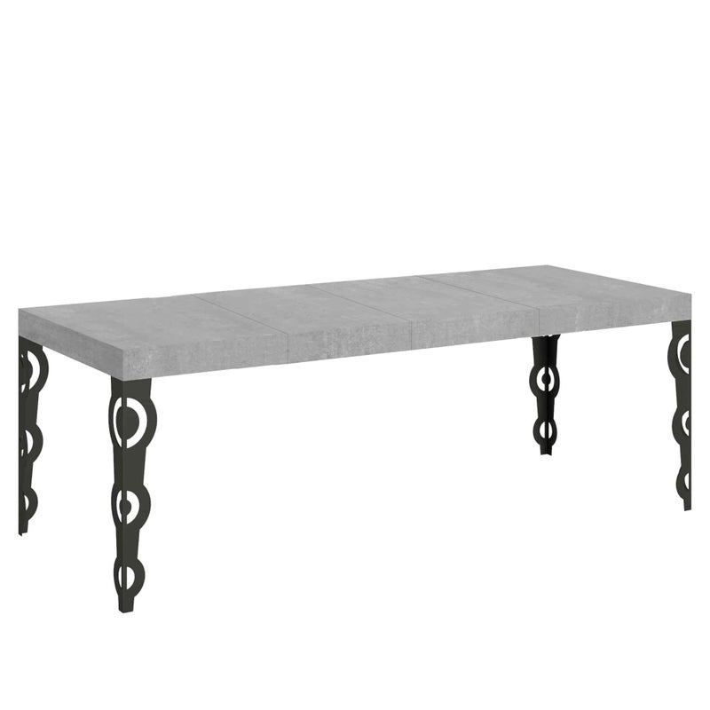 Stół rozkładany Karamay Premium 200/304x90 cm nogi betonowe antracytowe