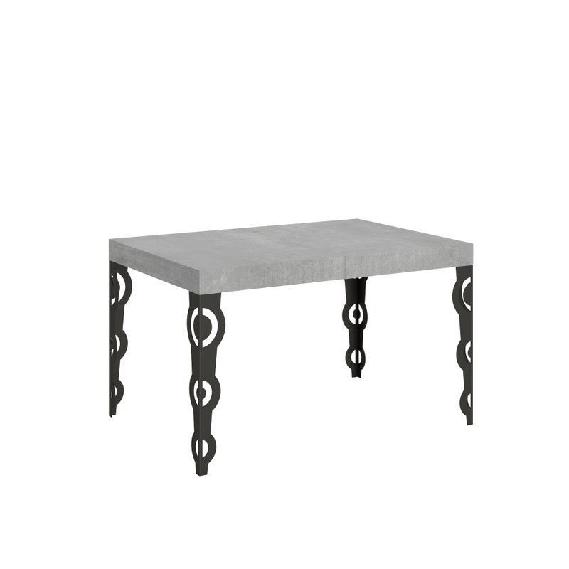 Stół rozkładany Karamay 140/400x90 cm nogi betonowe antracytowe