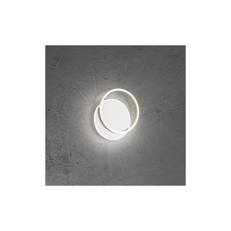 ORBIT Biało-złota lampa sufitowa LED Perenz 43W w kolorze aluminiowym