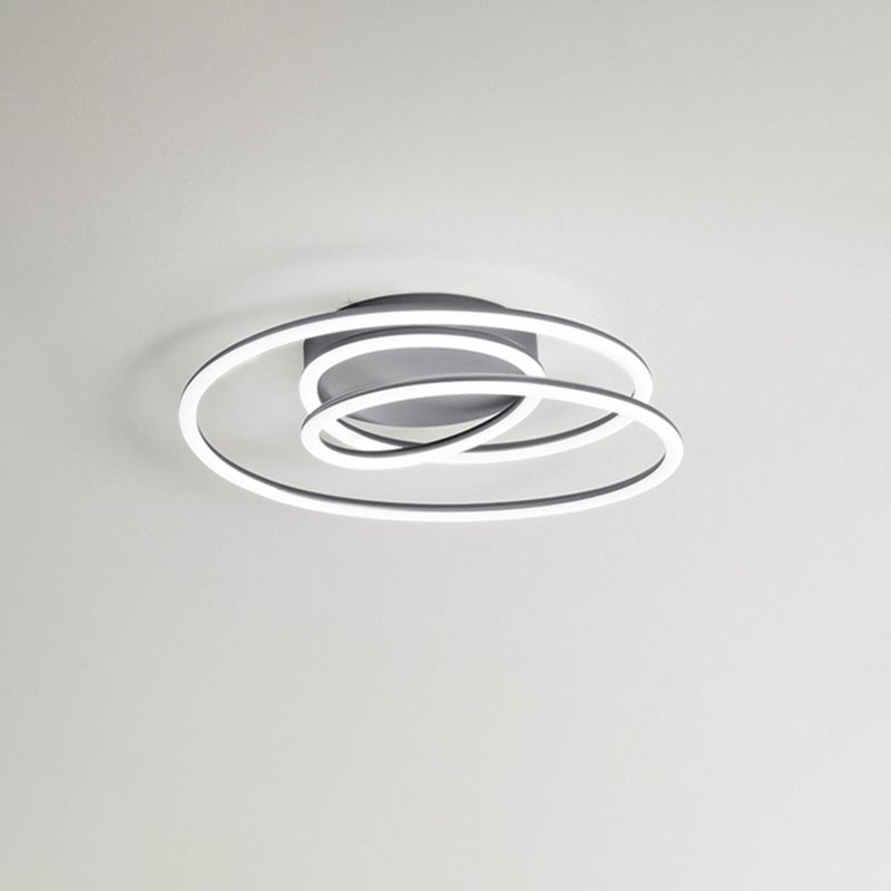 Lampa sufitowa LED SPIRA w kolorze metalicznym szarym 68W Perenz