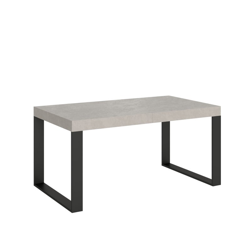 Stół rozkładany 160/420x90 cm nogi Tecno kaszmir antracyt