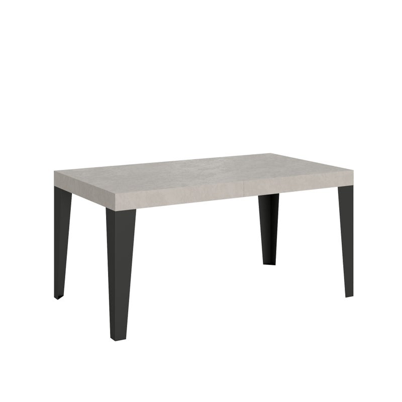Stół rozkładany 160/264x90 cm nogi w kolorze kaszmirowym Flame antracyt