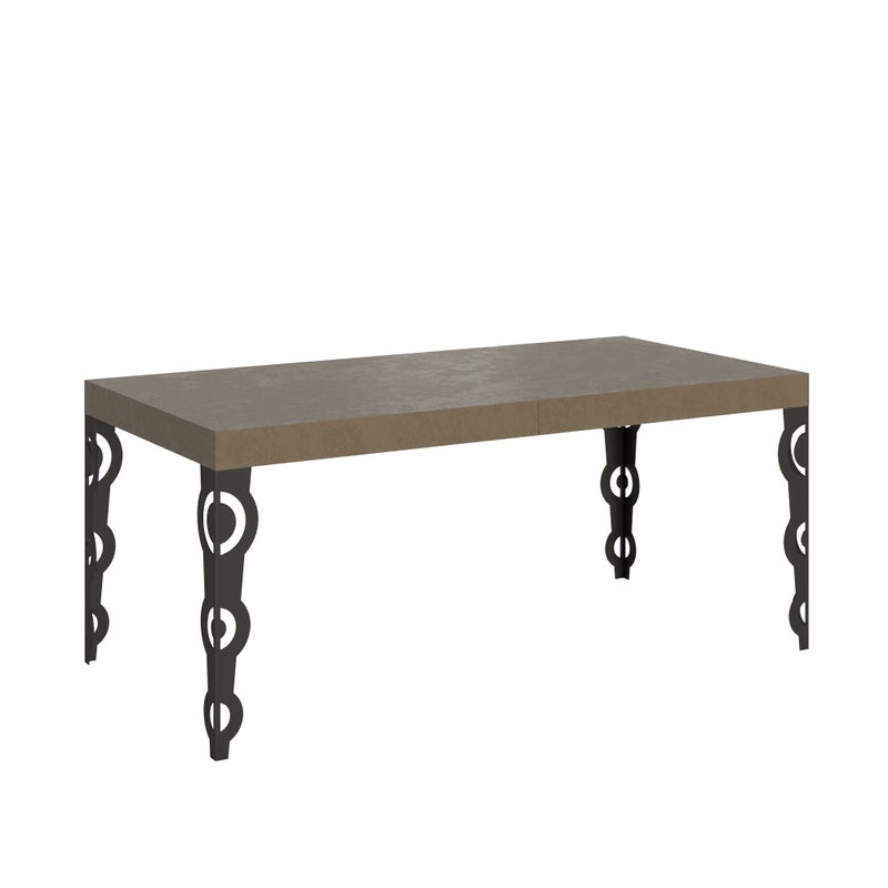 Stół rozkładany Karamay Premium 200/460x90 cm z nogami w kolorze gołębiej szarości i antracytu