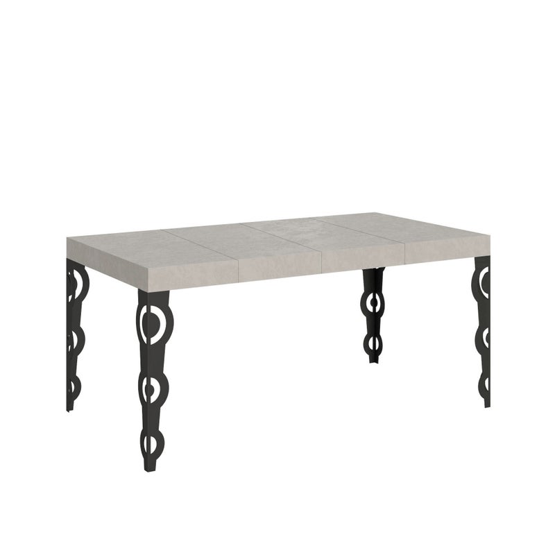 Rozkładany stół Karamay Premium Cashmere 140/244x90 cm z nogami w kolorze antracytowym