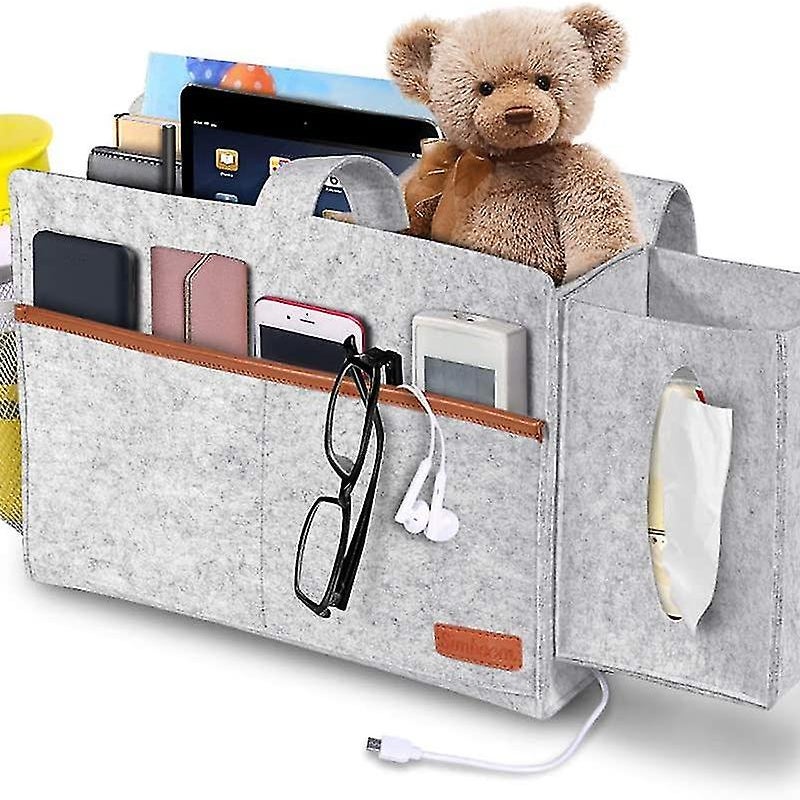 Kieszeń na koc z wiszącą torbą do przechowywania, szufladą na ręczniki papierowe i uchwytem na butelkę z wodą