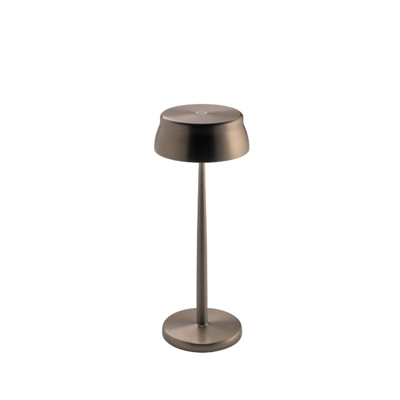 Lampa stołowa LED Zafferano Sister Light Wi-Fi Smart, miedziana, ładowalna i ściemnialna – 2200-2700-3000-4000K, 3,2W, wys. 33 cm