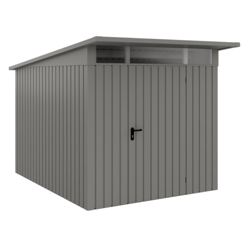 Domek ogrodowy narzędziowy EcoStar Euroline P-Line 6 5.18 m2 szary Hormann