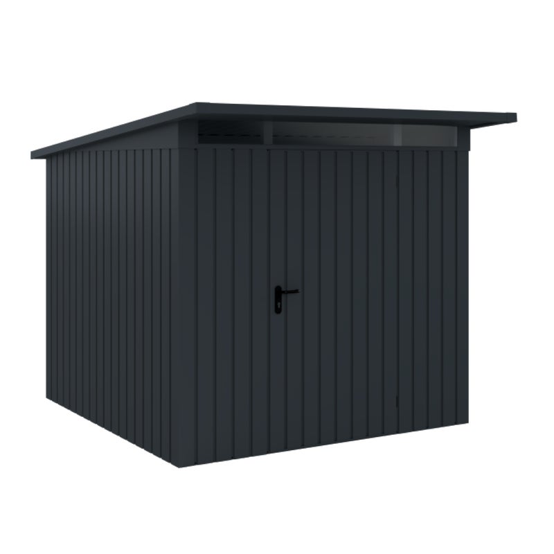 Domek ogrodowy narzędziowy EcoStar Euroline P-Line 4 3.22 m2 antracyt Hormann