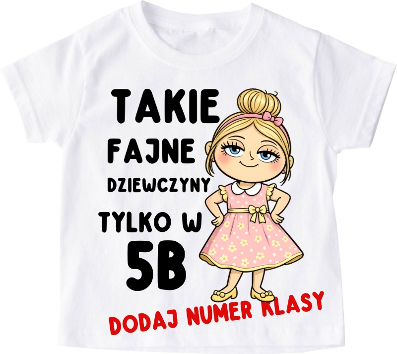 Koszulki dla koleżanek z klasy na dzień kobiet - z blondynką