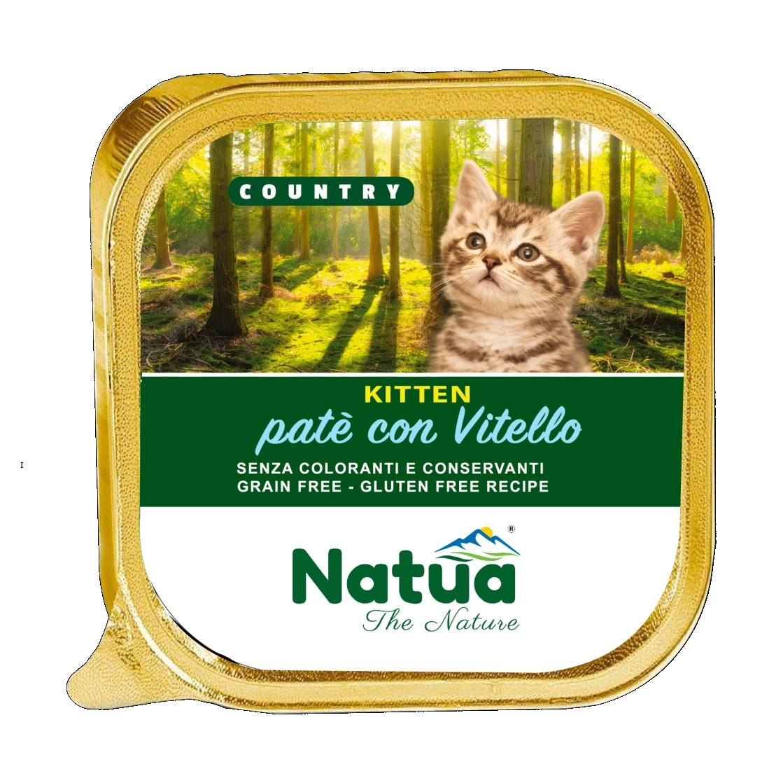 Natua Country Kitten Veal - Cielęcina dla kociąt karma mokra dla kota tacka 100g