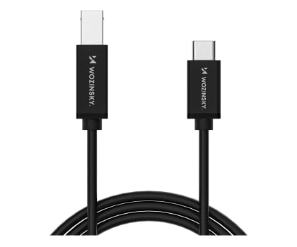 Wozinsky Kabel USB-B USB-C 2m czarny WKDDY2S