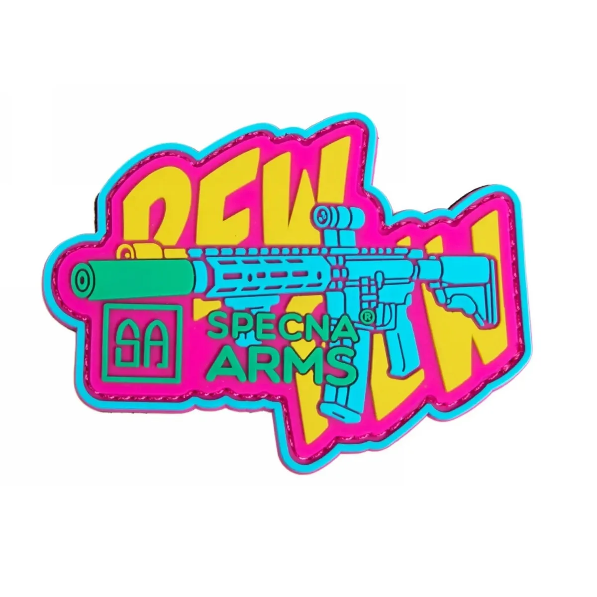 Naszywka Specna Arms Pew Pew Tęczowa