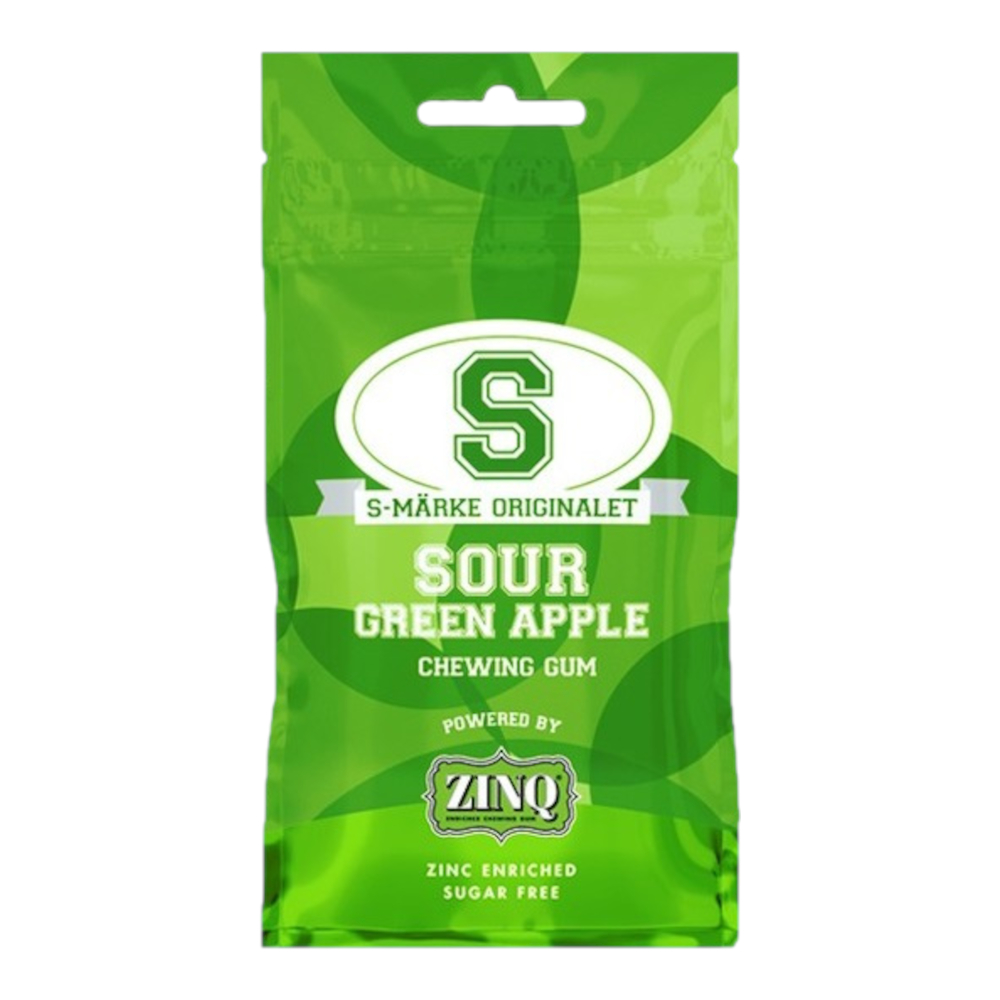 ZINQ GREEN APPLE 22szt. - gumy do żucia z cynkiem i ksylitolem o smaku zielonego jabłka