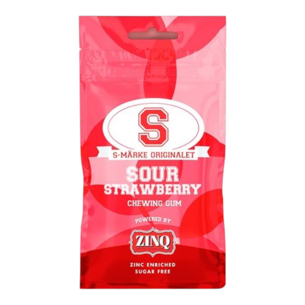 ZINQ STRAWBERRY 22szt. - gumy do żucia z cynkiem i ksylitolem o smaku truskawkowym