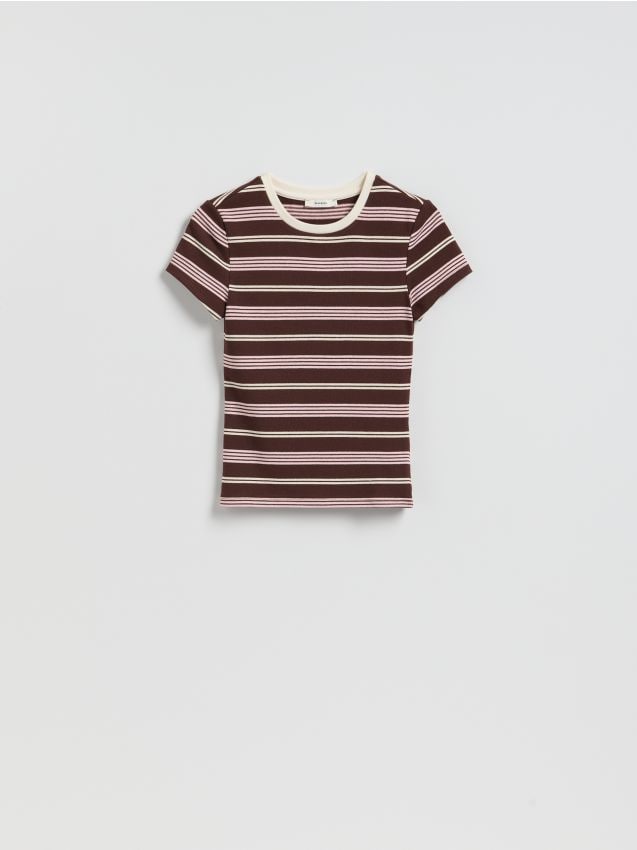 Reserved - T-shirt w paski - inny