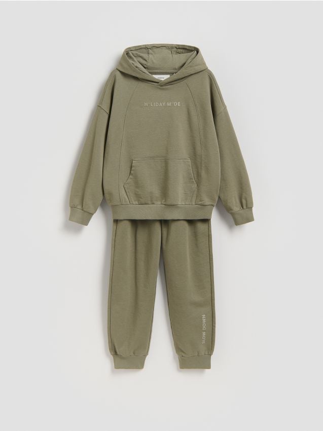 Reserved - Bawełniany komplet - jasny zielony