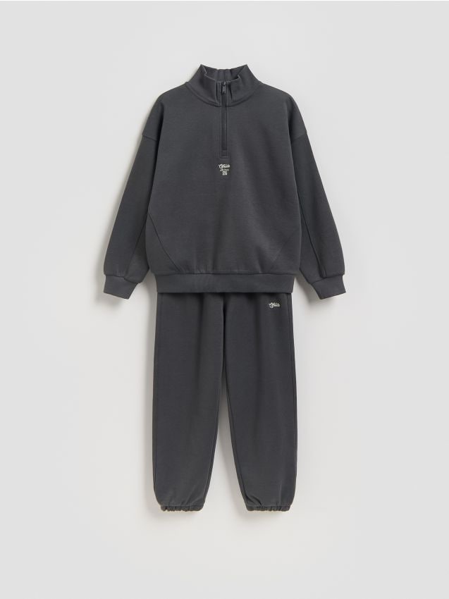 Reserved - Bawełniany komplet - ciemnoszary