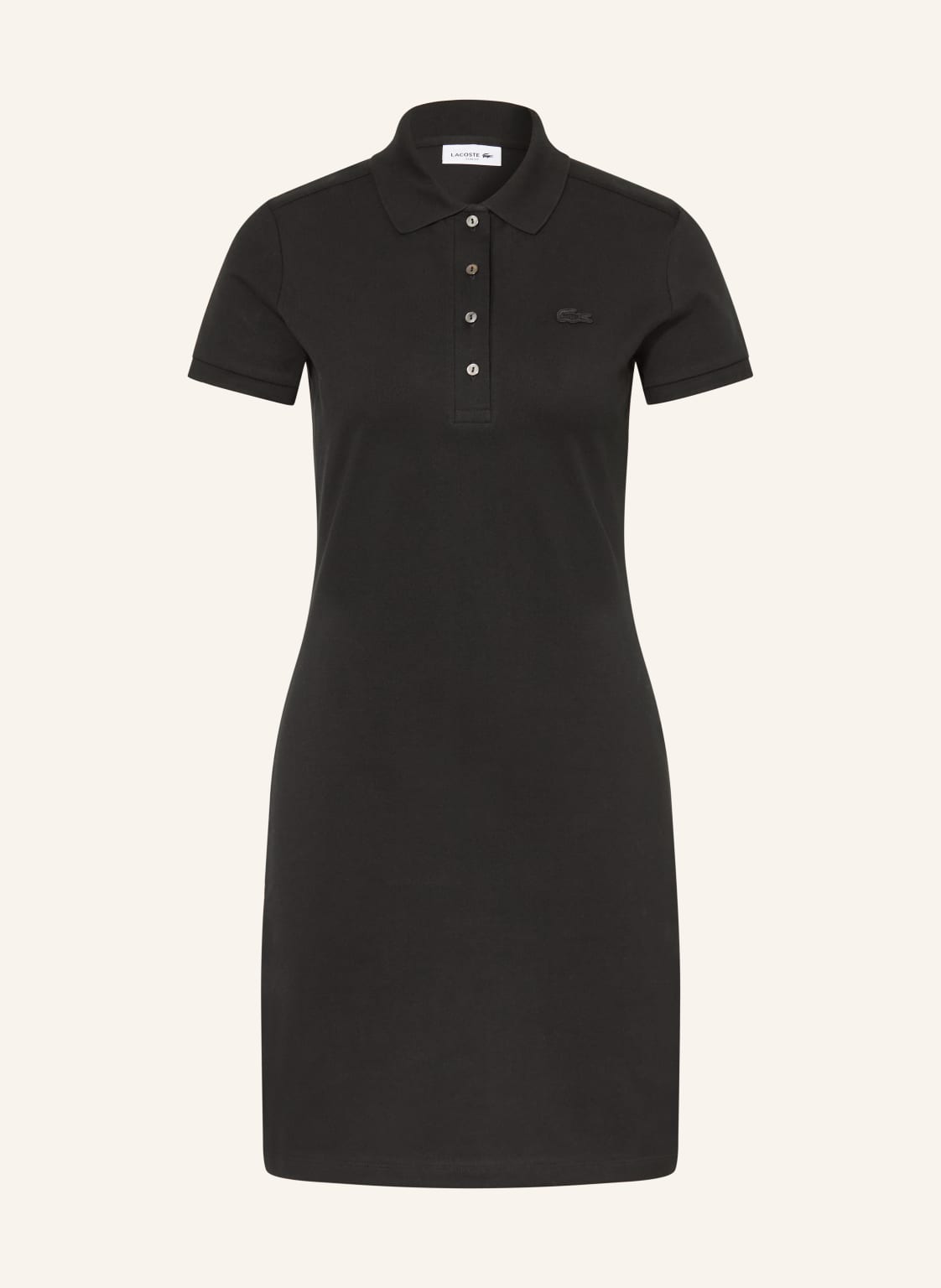 Lacoste Sukienka Polo Z Piki schwarz