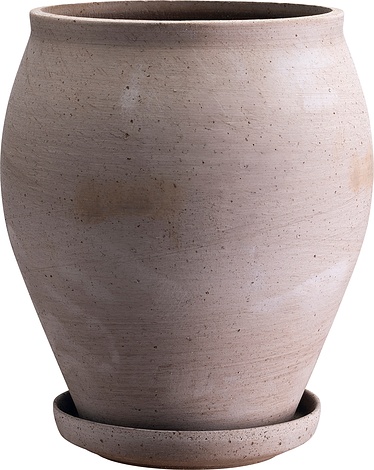 Bergs Potter Doniczka z podstawką Delphi 22 cm szara DEG22TS