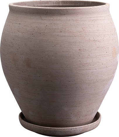 Bergs Potter Doniczka z podstawką Delphi 26 cm szara DEG26S