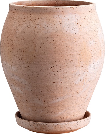Bergs Potter Doniczka z podstawką Delphi 22 cm różowa DER22TS