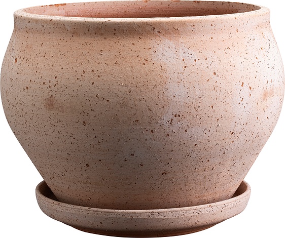 Bergs Potter Doniczka z podstawką Delphi 24 cm różowa DER24LS