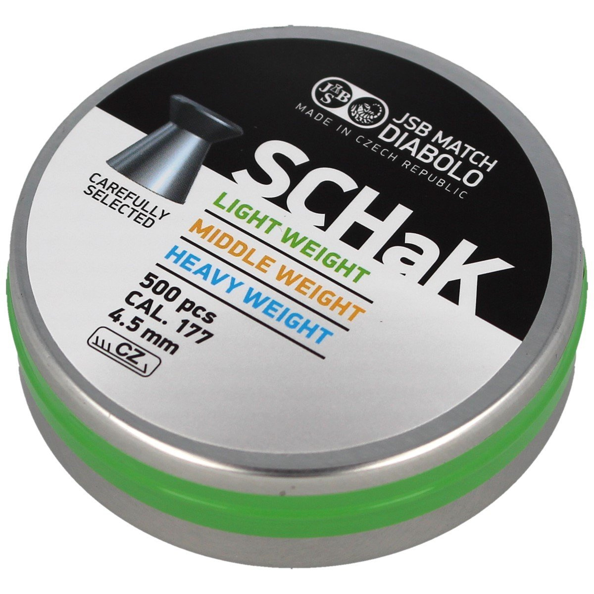 Śrut pistoletowy JSB SCHaK Light Weight 4.50 mm, 0.475 g, 500 szt. (001045-500)