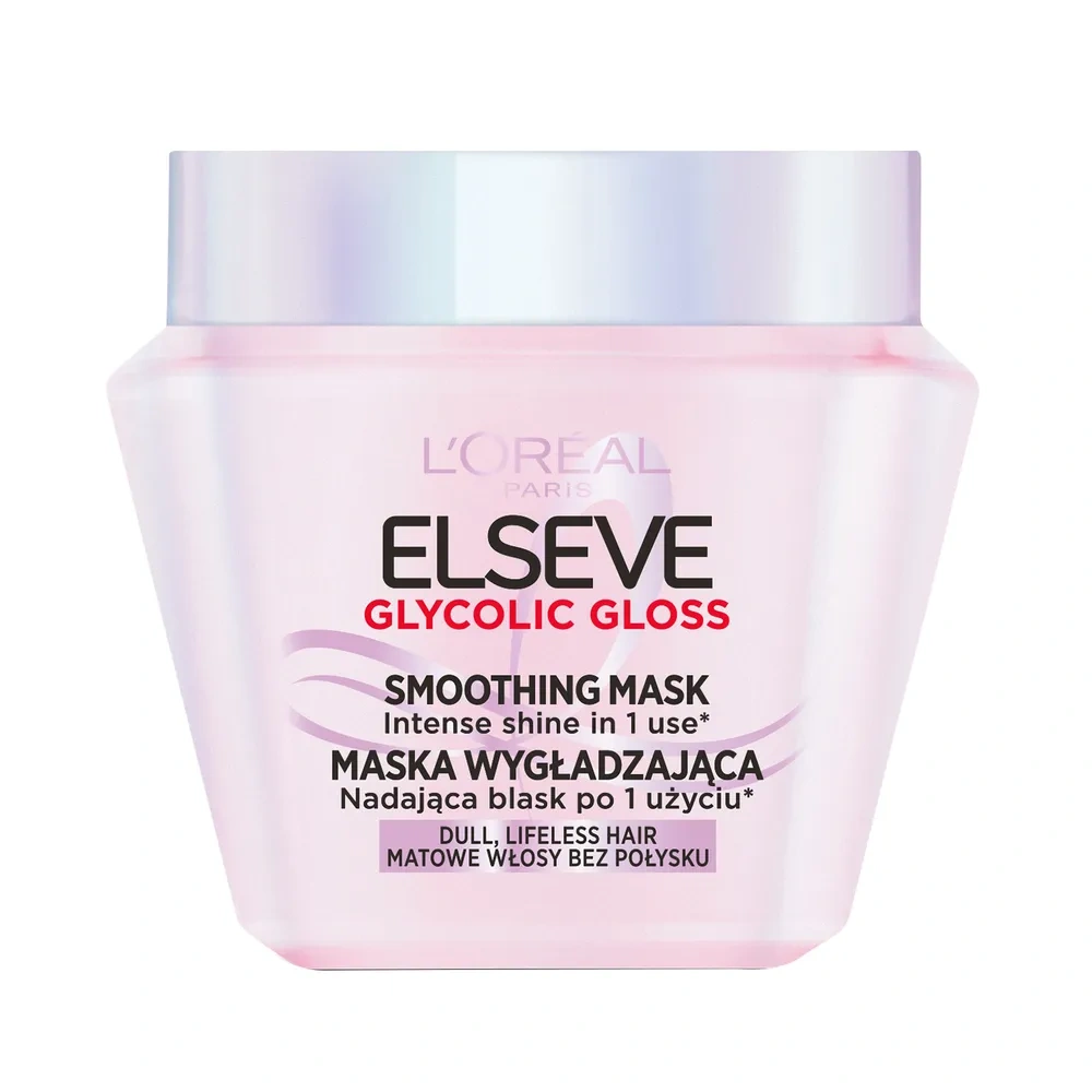 Opinie o L?Oréal Paris Elseve Glycolic Gloss wygładzająca maska do włosów matowych bez połysku 300 ml