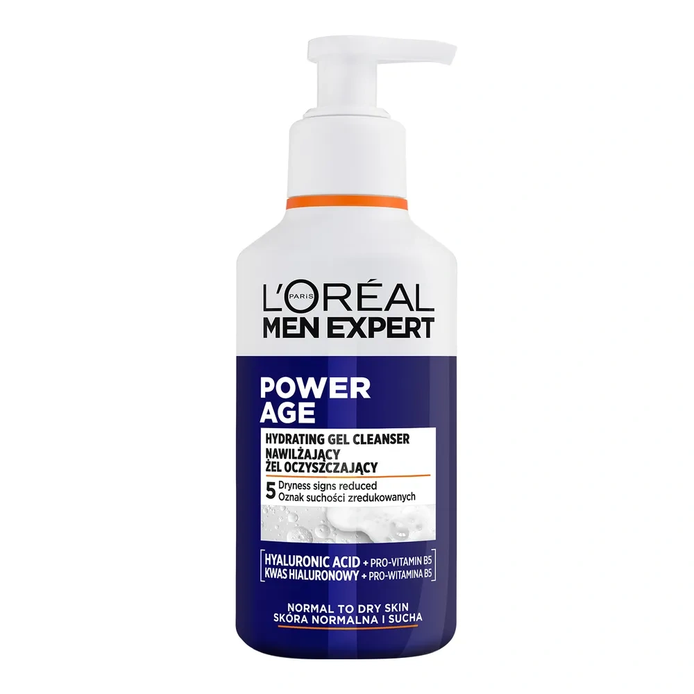 L'Oréal Paris Men Expert Power Age nawilżający żel oczyszczający do skóry normalnej i suchej 260 ml