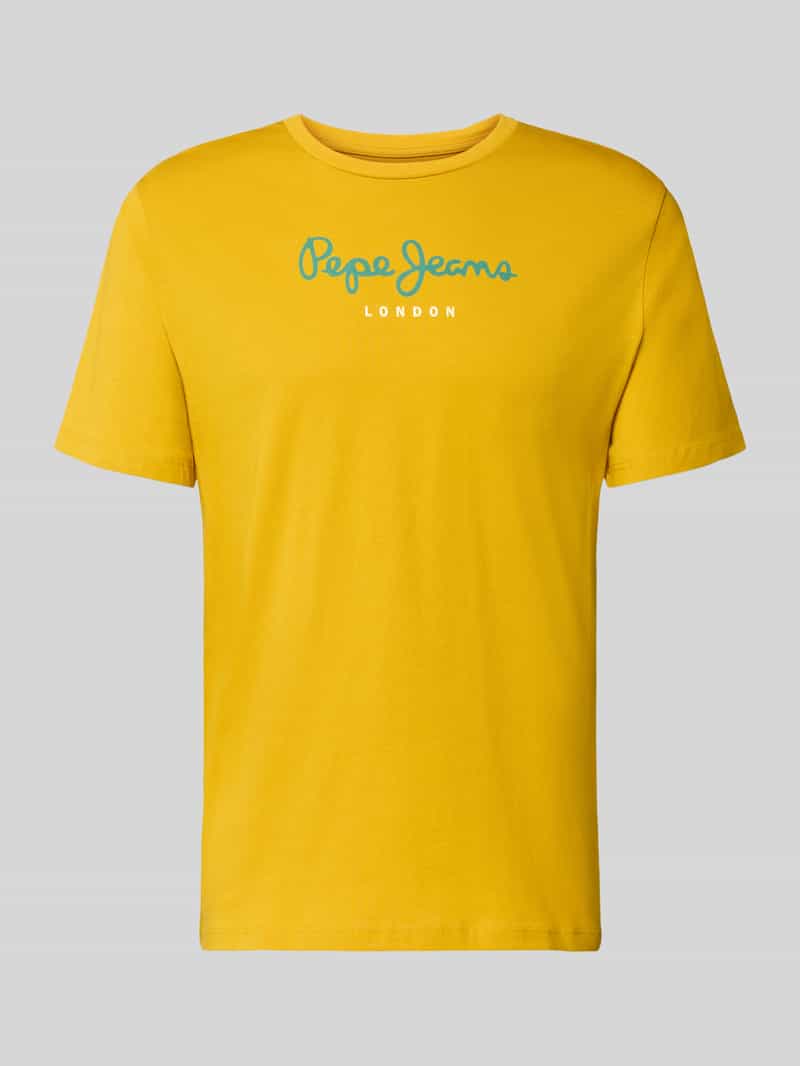 Koszulka z czystej bawełny w kroju regular fit model 'EGGO'