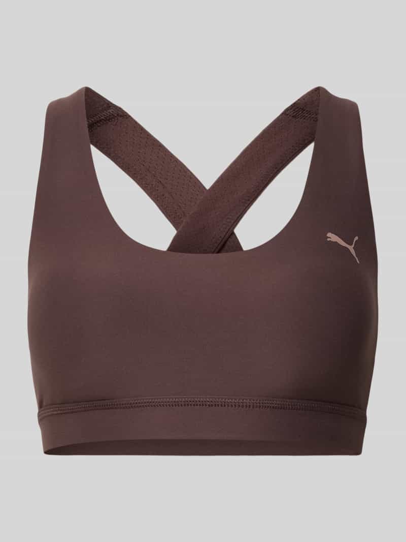 Biustonosz sportowy o kroju slim fit z nadrukiem z logo Model 'Cloudspun'