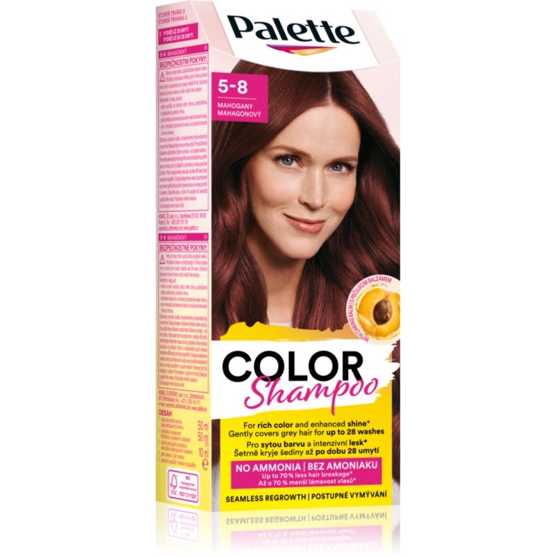 Schwarzkopf Palette Color Shampoo szampon tonujący odcień 5-8 Mahogany 50 ml