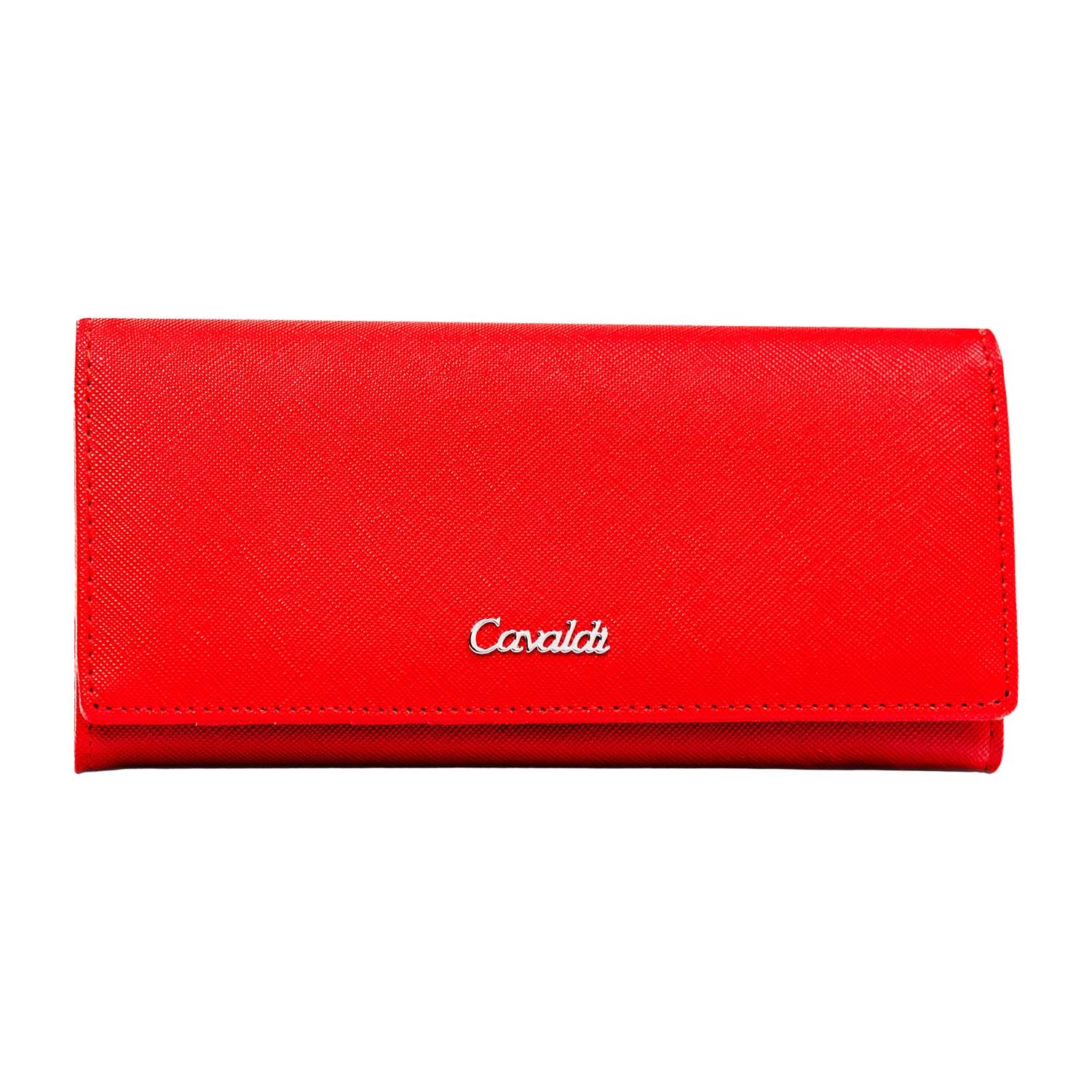 Portfel damski Cavaldi GD22-SFK-7526, ze skóry ekologicznej, czerwony