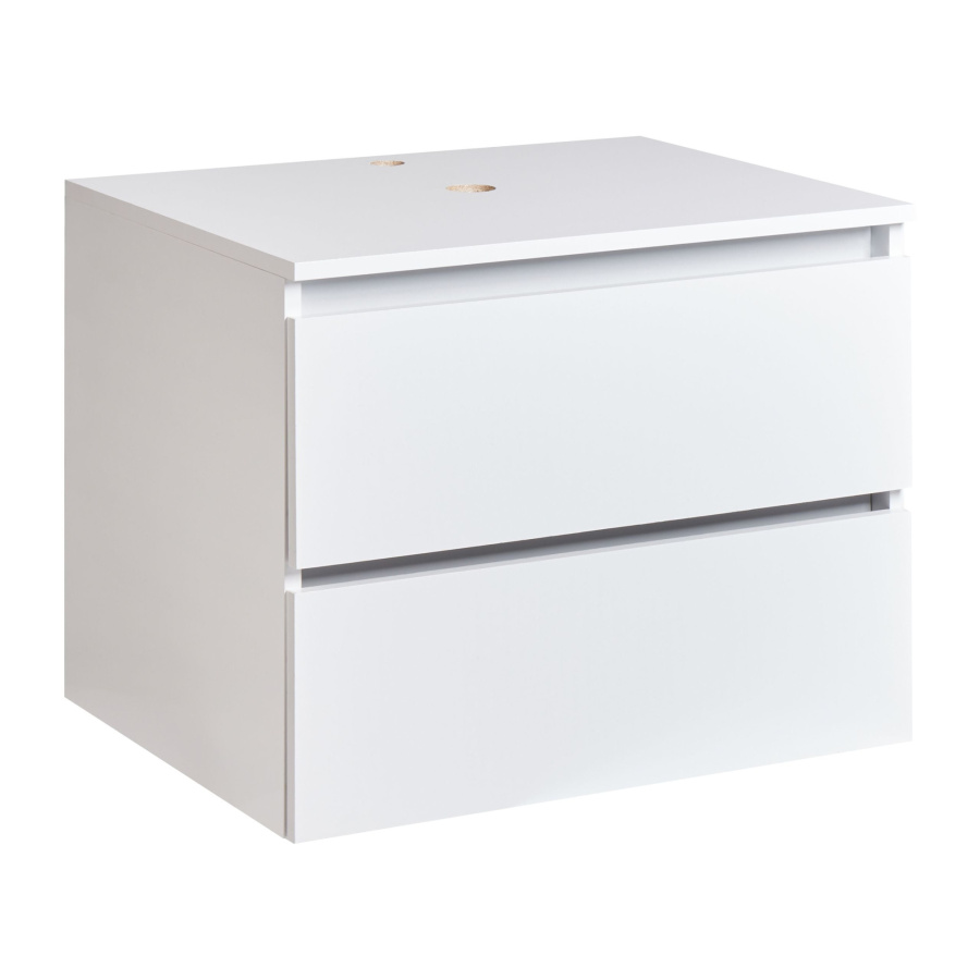 Szafka łazienkowa wisząca pod umywalkę SERRA 60 cm Biały B617554