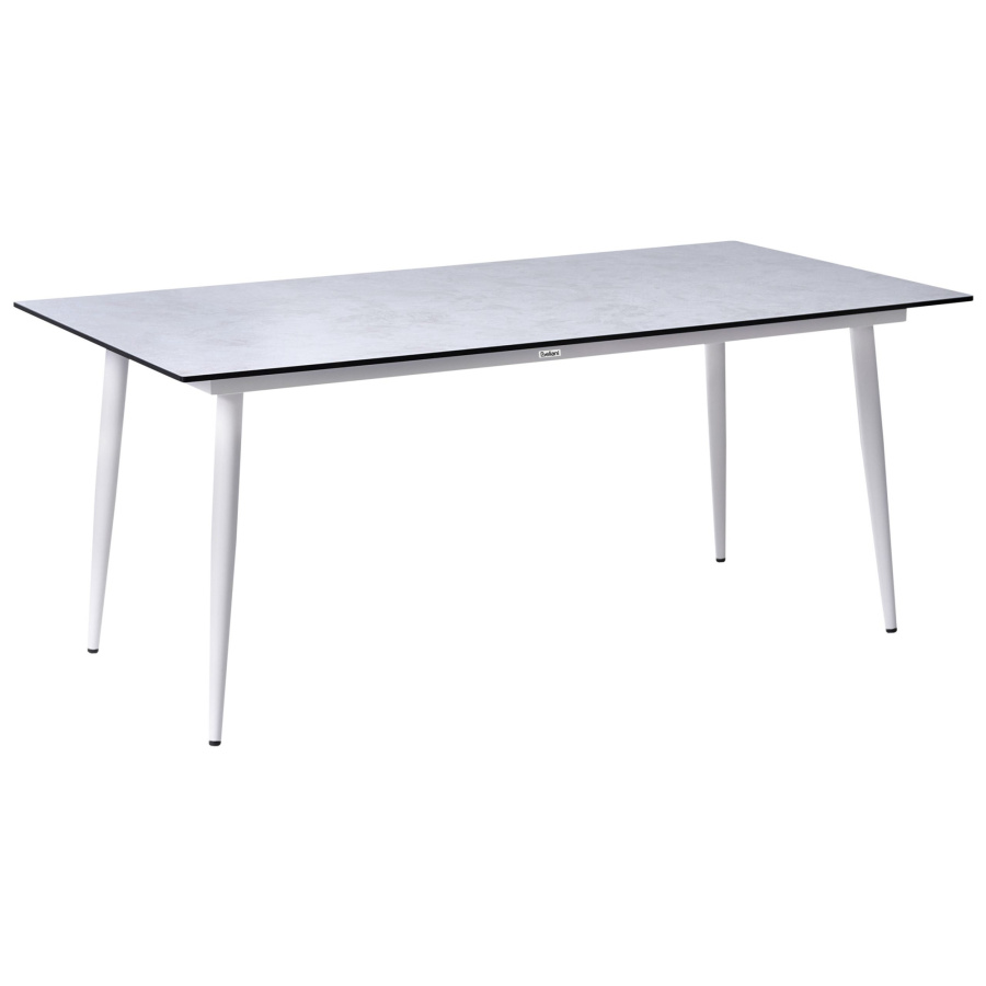 Stół ogrodowy TOLENTINO 180 cm 90 cm Imitacja kamienia Jasnoszary B682566