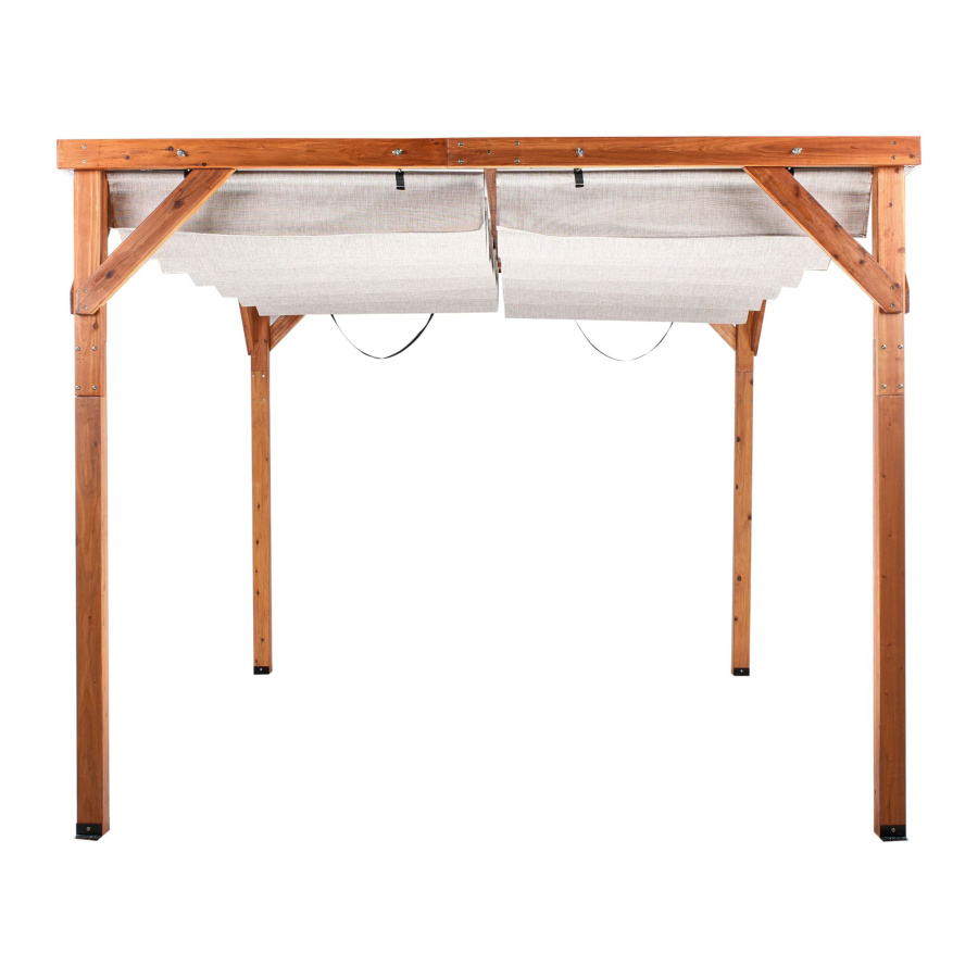 BLmeble Pawilon ogrodowy VILLAROSA Drewno jodłowe 320 cm 380 cm Brązowy/ beżowy B598986
