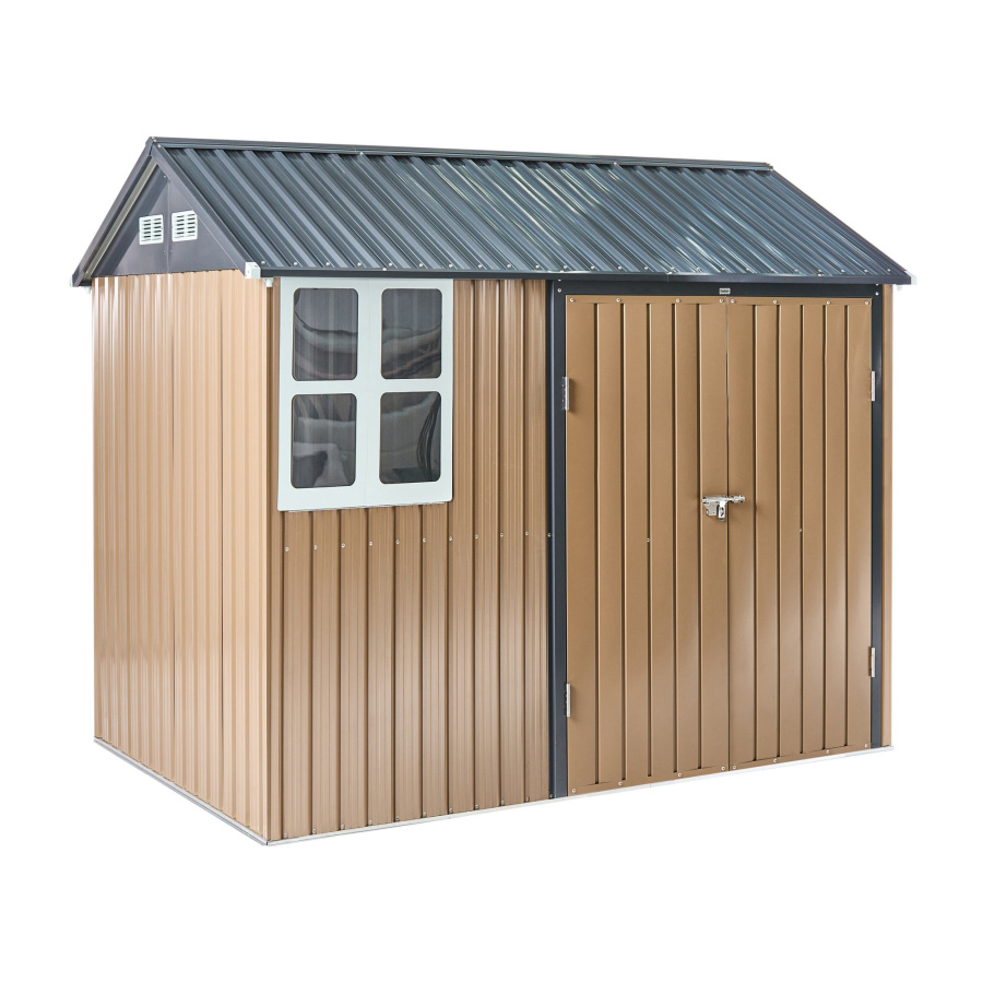 Domek narzędziowy NOCCIANO 248 cm 161 cm Brązowy B668918