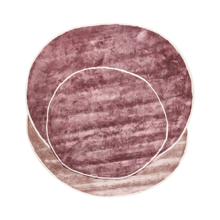 Dywan KANRACH Różowy 200 x 200 cm Wiskoza B646997