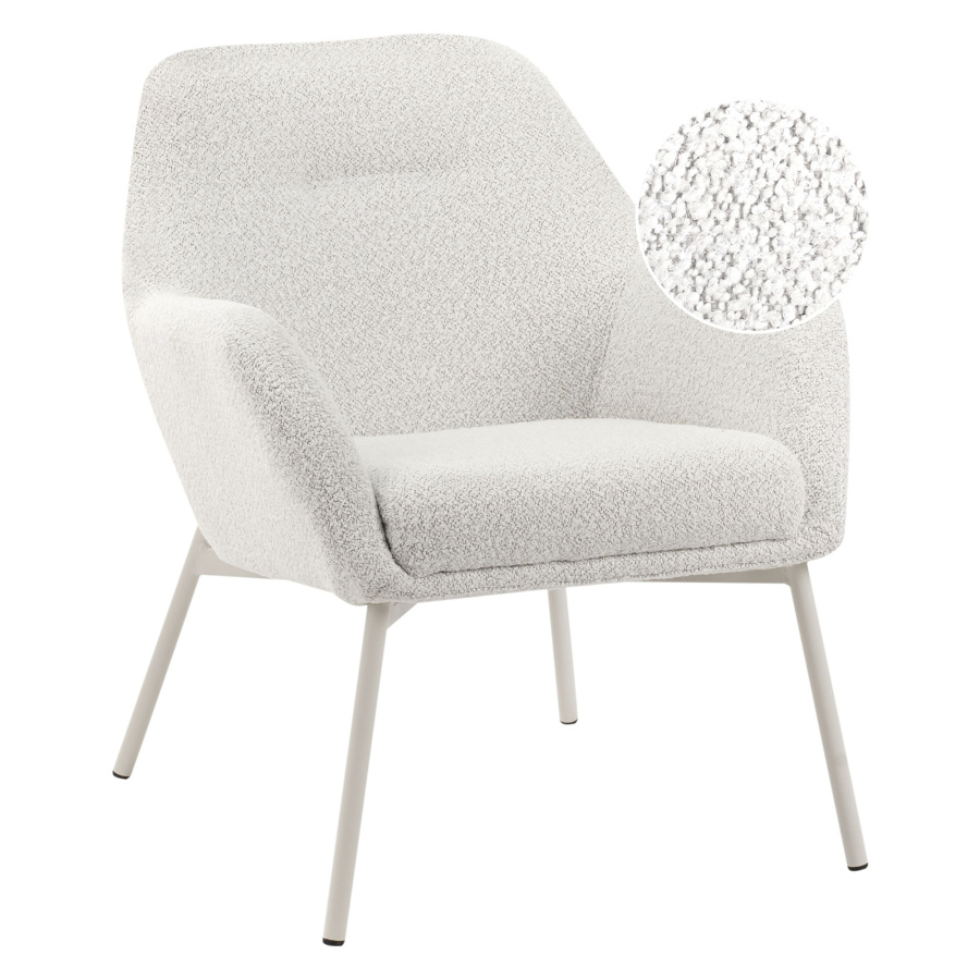 Fotel JABRO Złamana biel B660249