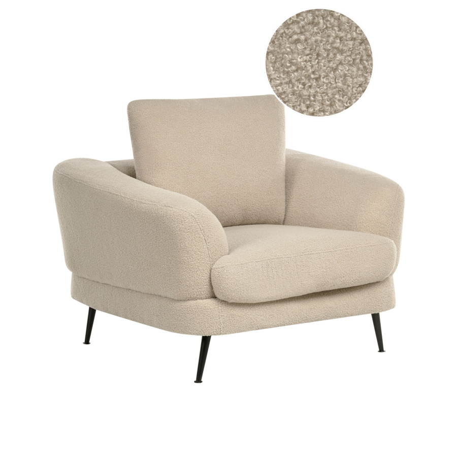Fotel KJAER Boucle Jasnobeżowy B649028